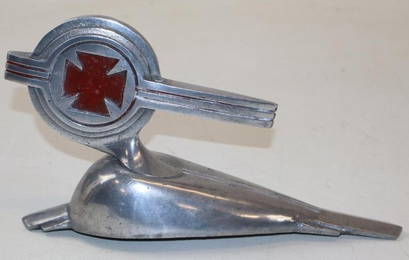 1929 American LaFrance Fire Engine Hood Ornament Radiator Mascot