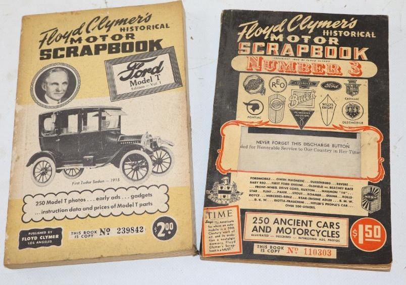 Group of 2 Floyd Clymer's Motor Scrap Books (1 of 2)