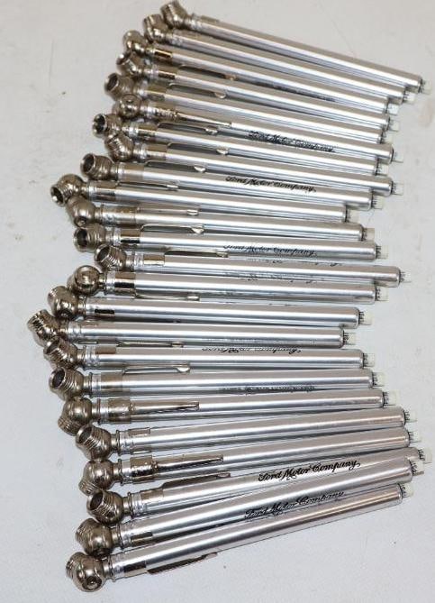 Group of 24 Ford Motor Company Tire Pressure Gauges: 6" long each