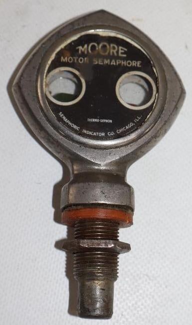 Moore Motor Semaphore Moto Meter: 2.50" x 4.50"