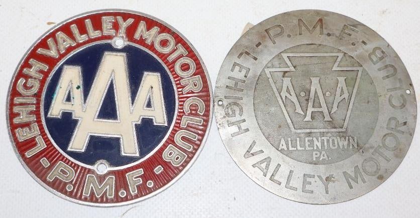 Group of 2 AAA Lehigh Valley Radiator Emblem Badges (1 of 2)