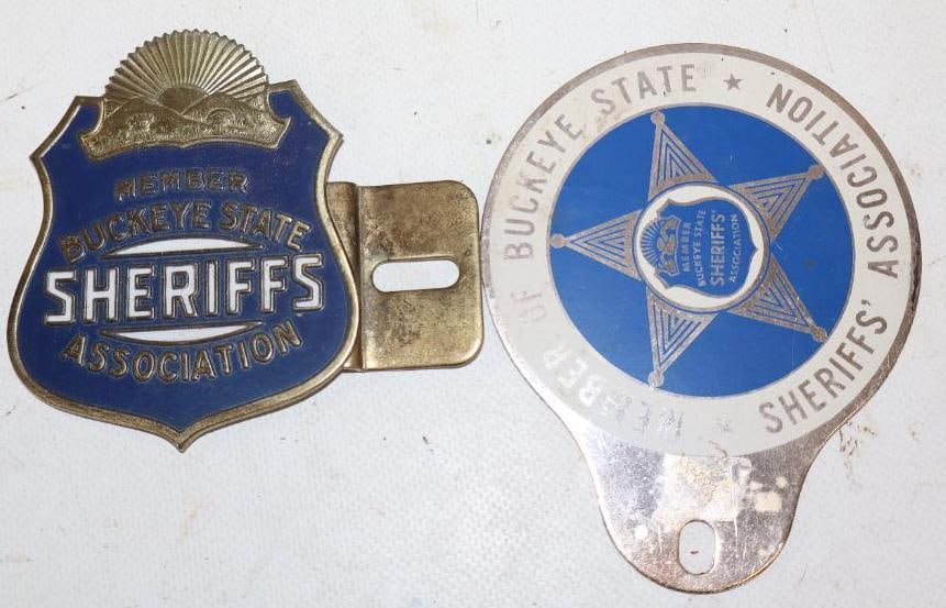 Group of 2 Member Of Buckeye State Sheriff's Association License Plate Toppers (1 of 2)