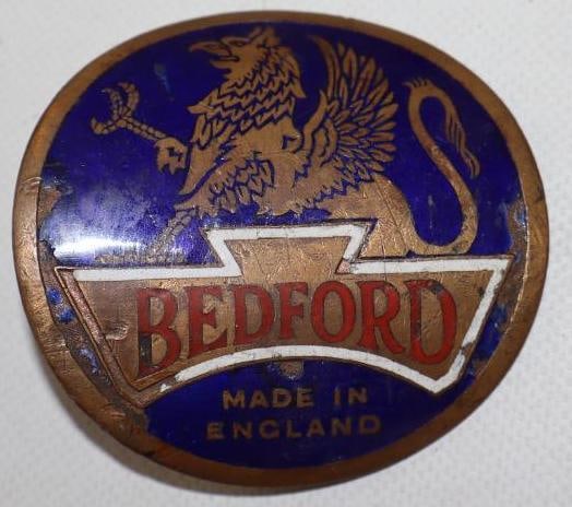 GM Bedford Cloisonne Bus Emblem: 2.75" diameter