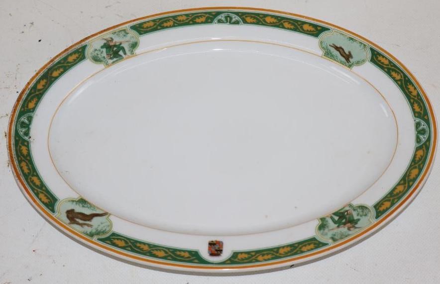 Cadillac Motor Car Co Royal Bavarian China Platter: 12" x 8.75"
