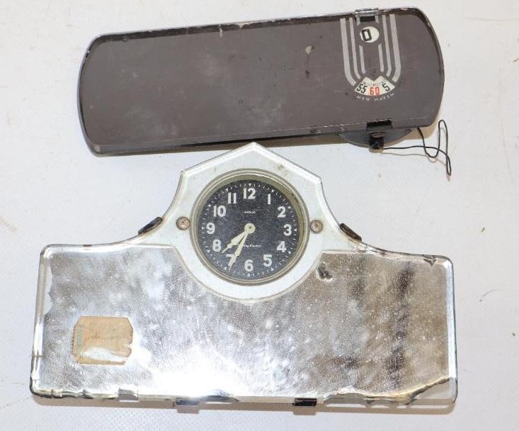 Group of 2 Rear View Mirrors w/ Clock And Temperature (1 of 4)