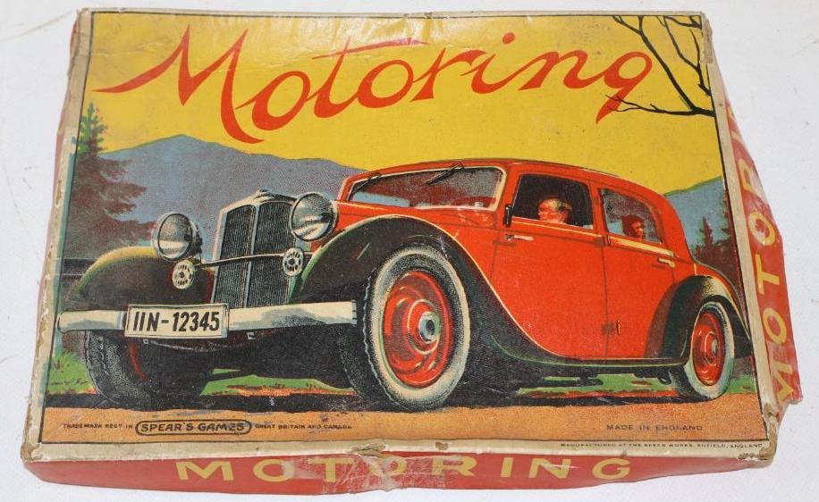 Motoring Board Game By Spear's: 10" x 7.25" x 1"