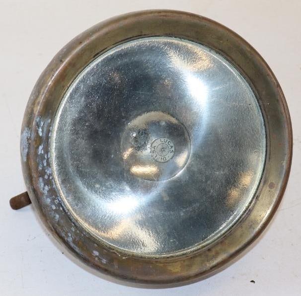 King Of The Road Lucas Brass Headlight: 8.50" diameter