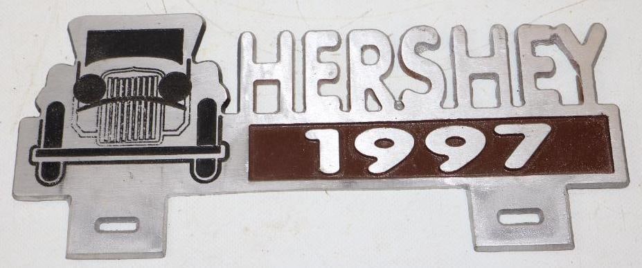 Hersey 1997 License Plate Topper: 10.50" x 4.50"