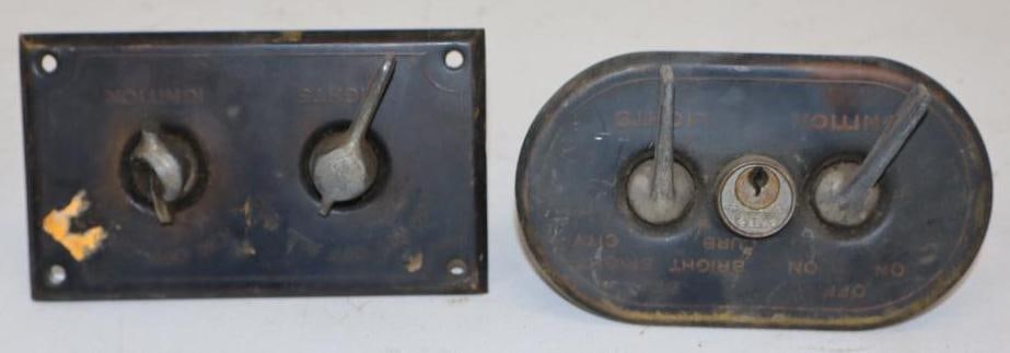 Group of 2 Early Automobile Ignition Switches (1 of 2)