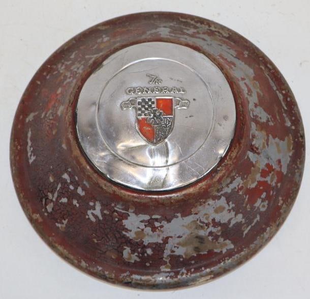 The General Tires Automobile Hubcap: 11.50" diameter