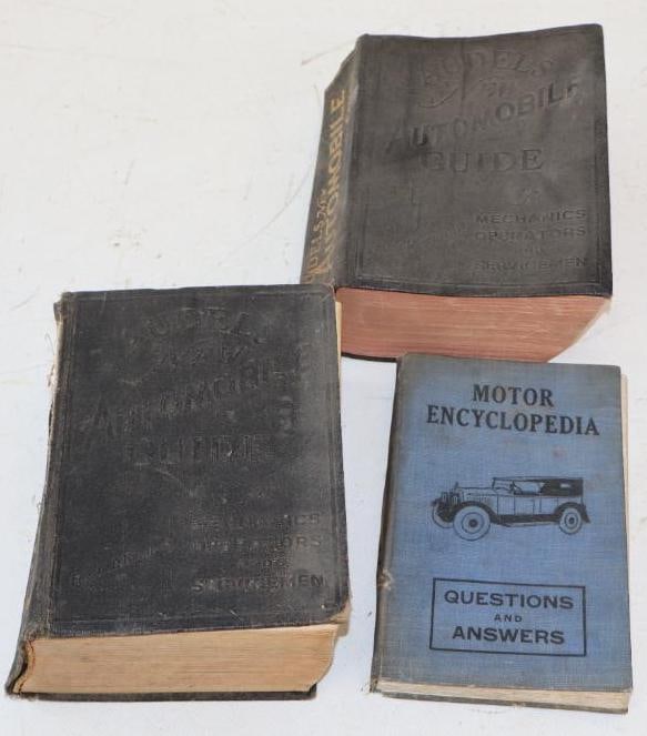 1920's and 1940'sGroup of 3 Audels Automobile Guide And Motor Encyclopedia  Reference Books (1 of 3)