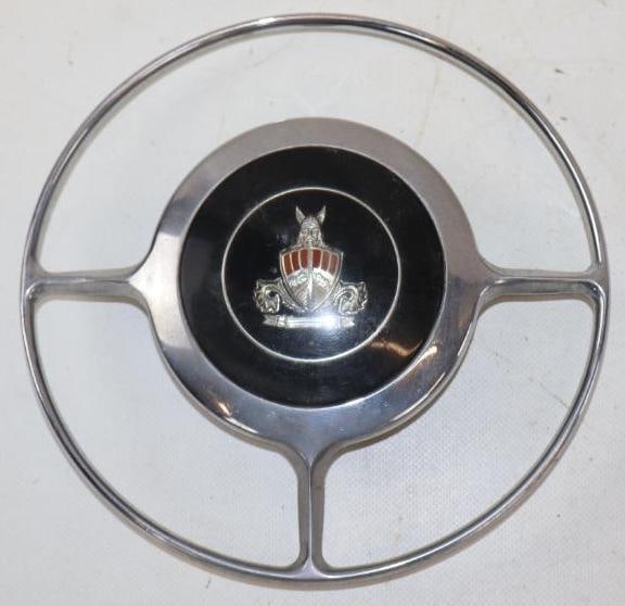 1959 Rover Viking Steering Wheel Horn Button: 7.50" diameter
