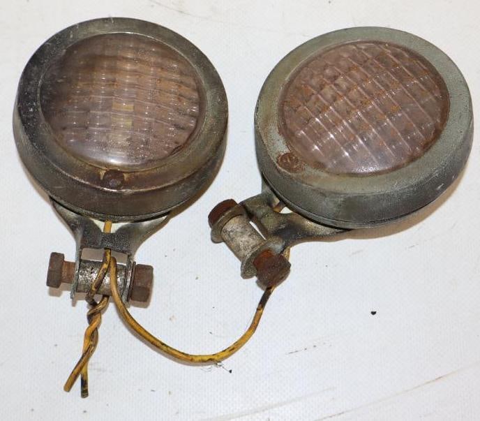 Pair of Early Automobile Accessary Lights (1 of 2)