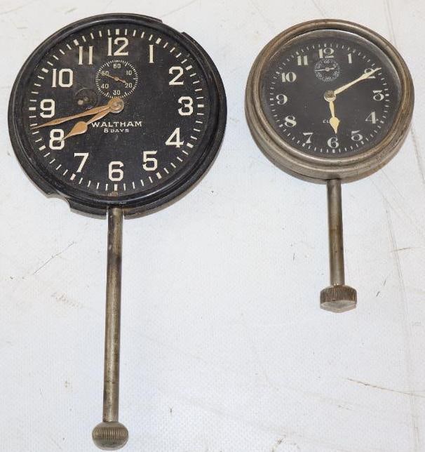 Group of 2 Waltham And Elgin Automobile Dash Clocks (1 of 2)