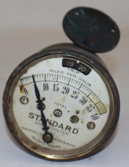 Early Automobile Brass Standard Speedometer (1 of 3)