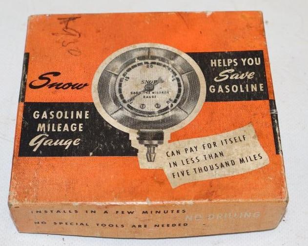 Packard Snow Milage Gauge In Original Box: 5" x 4.75" x 1.25"