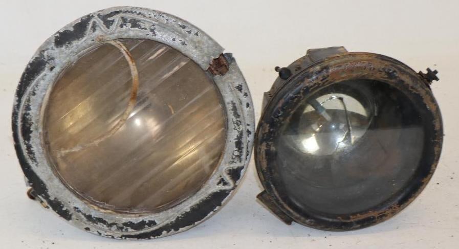 Group of 2 Different Early Automobile Headlights (1 of 3)