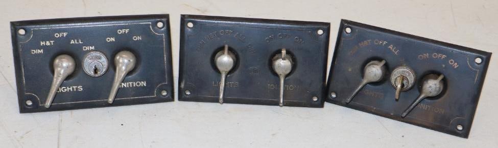 Group of 3 Early Automobile Ignition Switches (1 of 2)