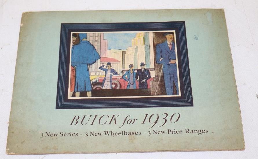 1930 Buick Motor Car Co Dealership Sales Brochure Pamphlet (1 of 2)