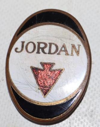 1927-1929 Cloisonne Jordan Motor Car Co Radiator Emblem Badge (1 of 2)