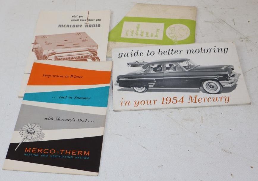 1954 Mercury Owners Manual, Heating System And Radio Guide In Original Dealership Sleeve (1 of 4)