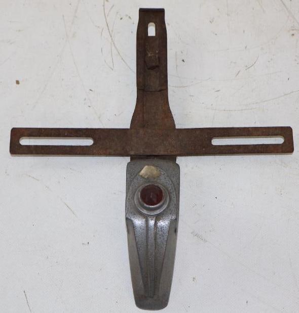Early Automobile Jeweled Illuminated Licenses Plate Holder (1 of 3)
