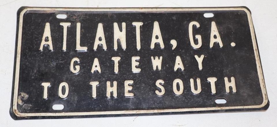 Atlanta, GA Gateway to The South Embossed Booster License Plate (1 of 2)