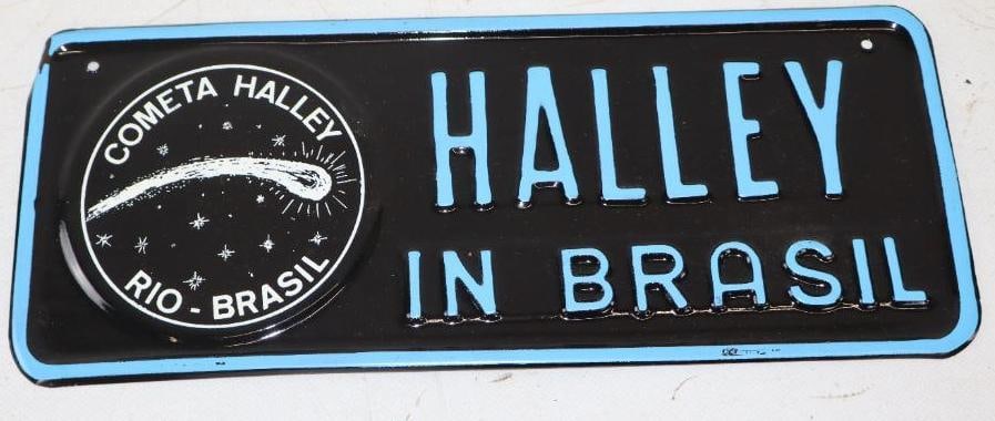 Hailey's Comet in Rio Brazil Embossed Booster License Plate (1 of 2)