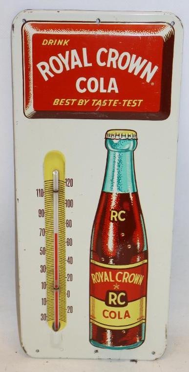 Embossed Drink Royal Crown Cola "Best By Taste Test" Advertising Thermometer (1 of 5)