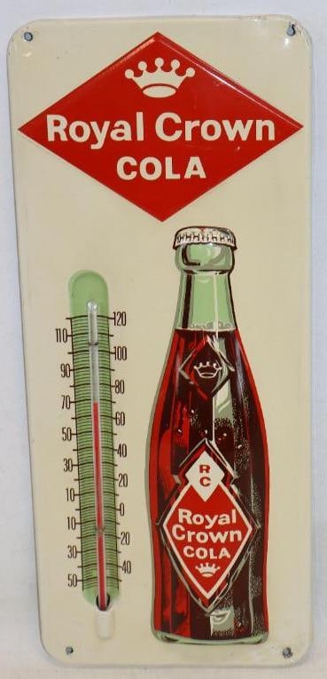 Embossed Royal Crown Cola Advertising Thermometer (1 of 5)