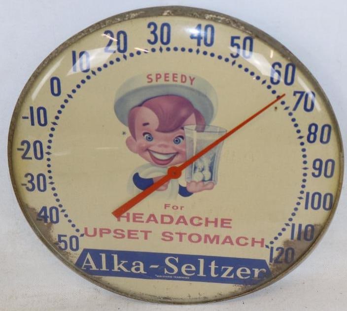 Alka Seltzer for Headache, Upset Stomach, with Speedy Advertising Thermometer (1 of 2)