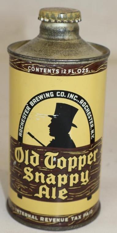 Old Topper Snappy Ale Cone Top Beer Can (1 of 4)