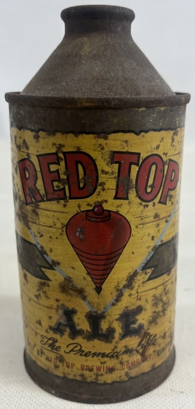 Red Top Ale Cone Top Beer Can (1 of 4)