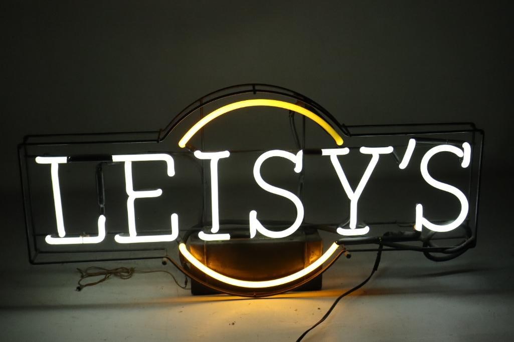 Leisy's Light Up Window Neon Advertising Sign (1 of 3)