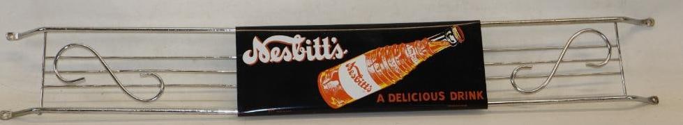 Nesbitt's Orange Soda A Delicious Drink Metal Advertising Door Push (1 of 5)