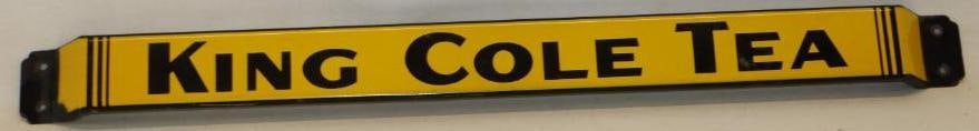 King Cole Tea Porcelain Advertising Door Push (1 of 8)