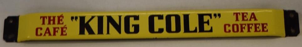 The Cafe King Cole Tea Coffee Porcelain Advertising Door Push (1 of 11)