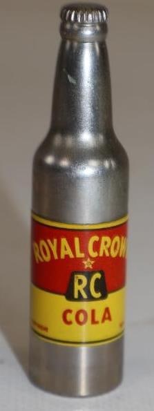 Metal RC Cola Advertising Bottle: 2.75" tall