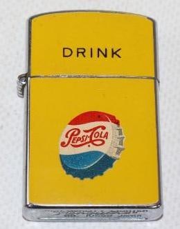 Drink Pepsi-Cola Zippo Style Refillable Advertising Lighter (1 of 3)