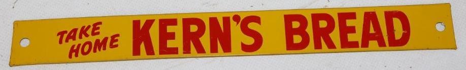 Take Home Kern's Bread Metal Advertising Strip Sign (1 of 4)
