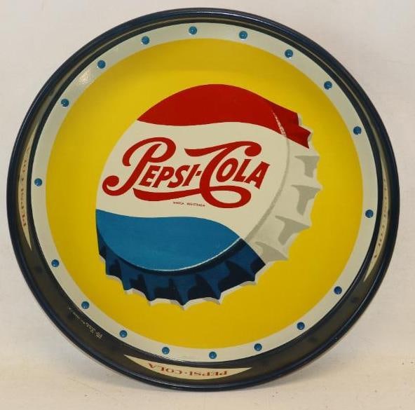 Pepsi-Cola Round Metal Double Sided Serving Tray (1 of 9)