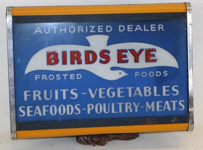 Birds Eye Authorized Dealer Frosted Foods Light-Up Advertising Sign (1 of 3)