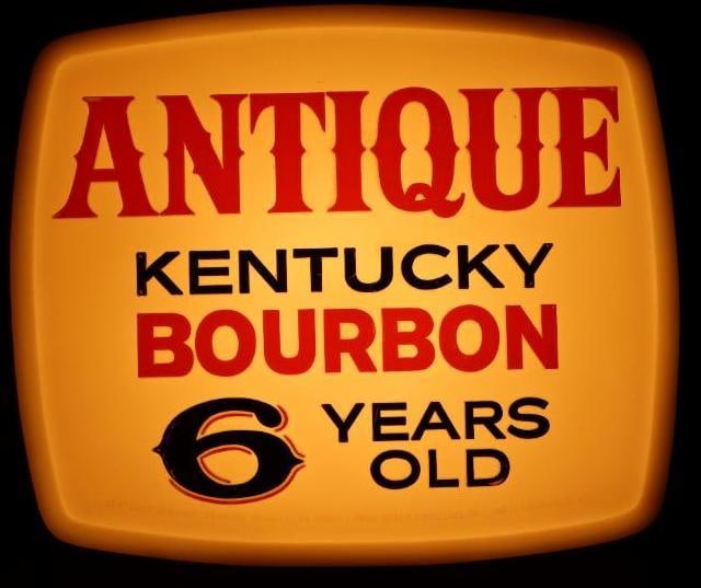 Antique Kentucky Bourbon Light Up Display Sign (1 of 3)