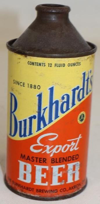 Burkhardt's Export Master Blended Cone Top Beer Can (1 of 4)