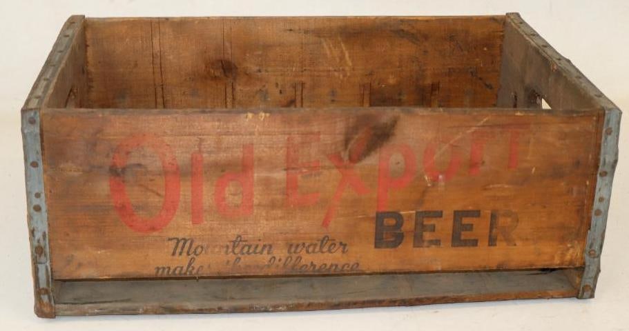 Old Export Beer Cumberland Brewing Co. Wooden Carrying Case (1 of 3)