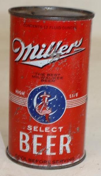 Miller High Life Select Flat Top Beer Can (1 of 6)
