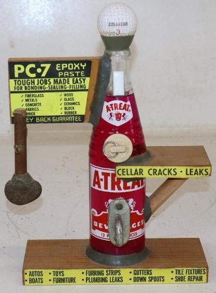 PC-7 Epoxy Paste Countertop Display A-Treat Soda: 8" x 3" x 12"