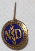 Ten Years National Distillery Achievement Pin Back Badge (1 of 3)