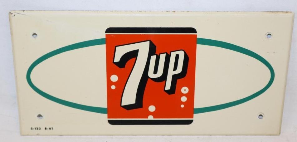 Peter Max Designed 7up Metal Advertising Sign