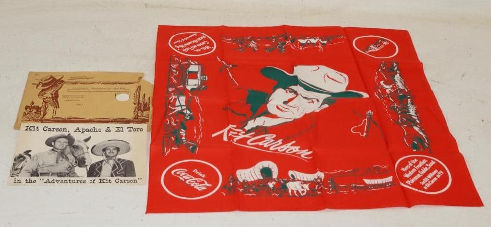 1953 Coca Cola Advertising Kit Carson Kerchief with Original Envelope and Letter (1 of 5)